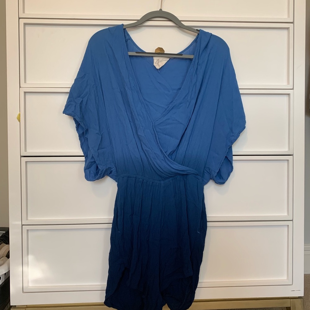 Blue ombré romper